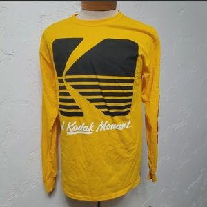 Kodak " A Kodak Moment " Long Sleeve Yellow Shirt